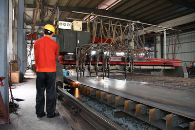 Plasma cutting industrial application