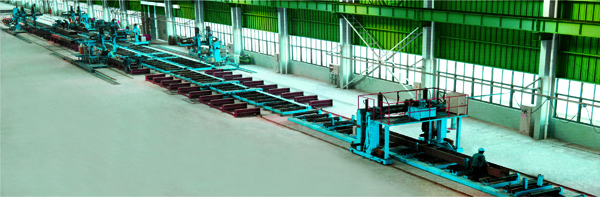 Box column (beam) welding production line